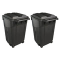 45 Gallon Heavy Duty Plastic Trash Cans with Wheels Q167401