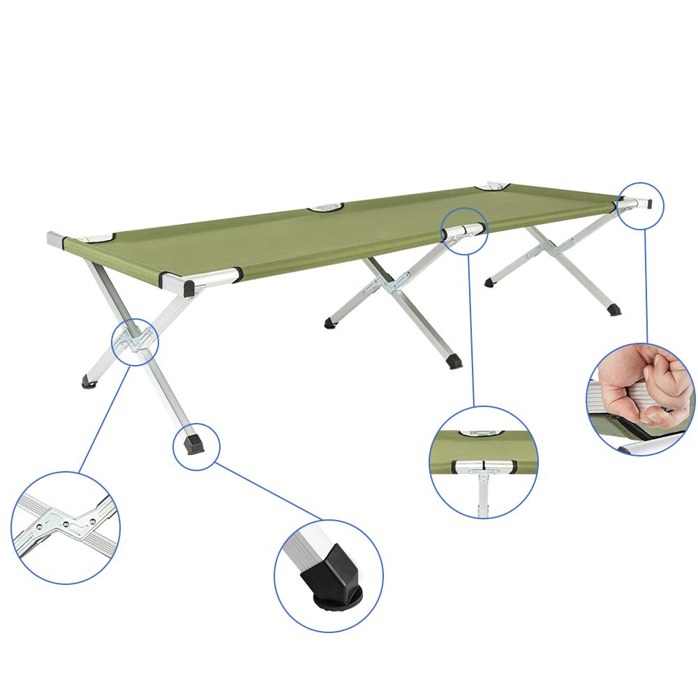 Folding Camping Cot with Carry Bag W300763