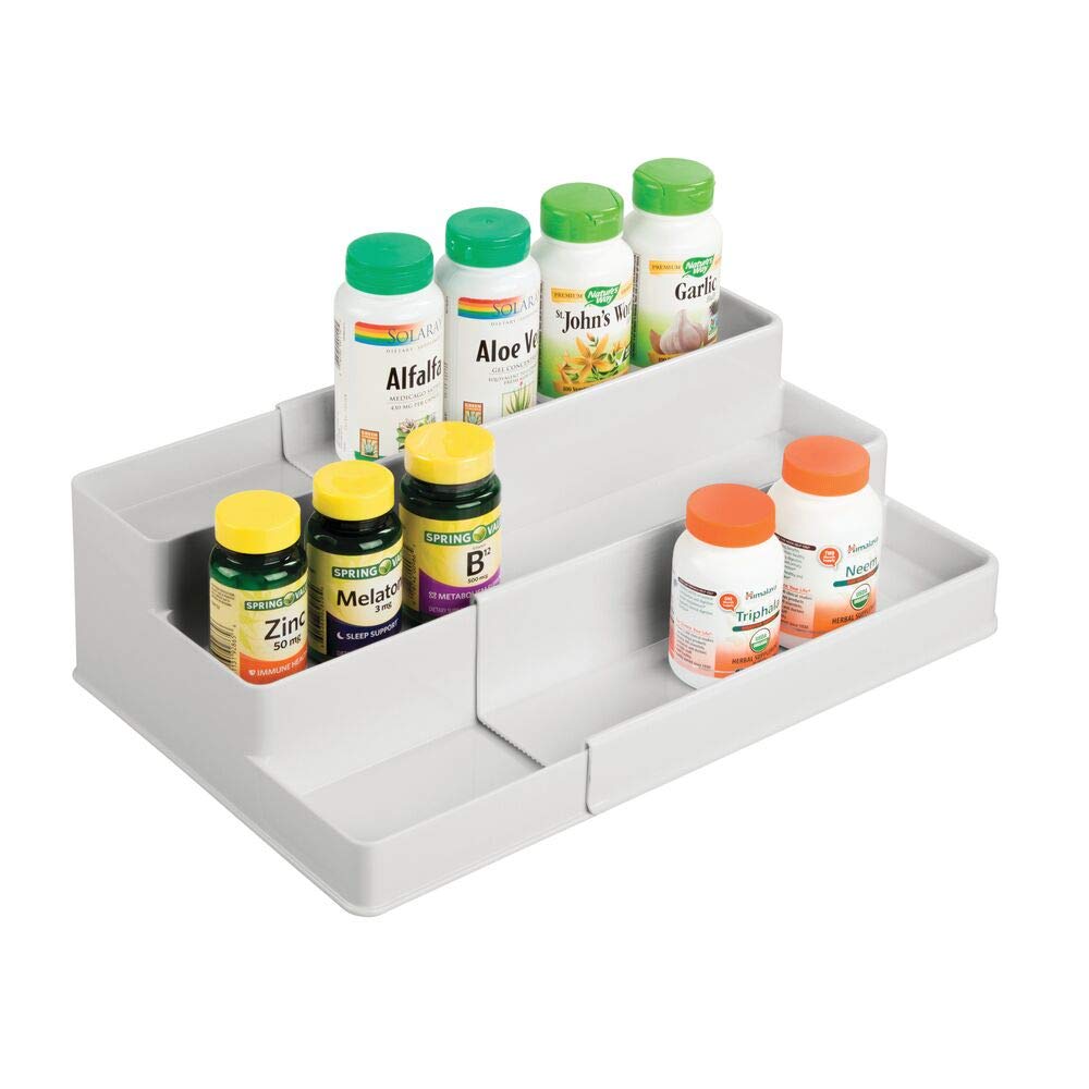 Plastic Expandable 3-Tier Shelf Rack Organizer I503