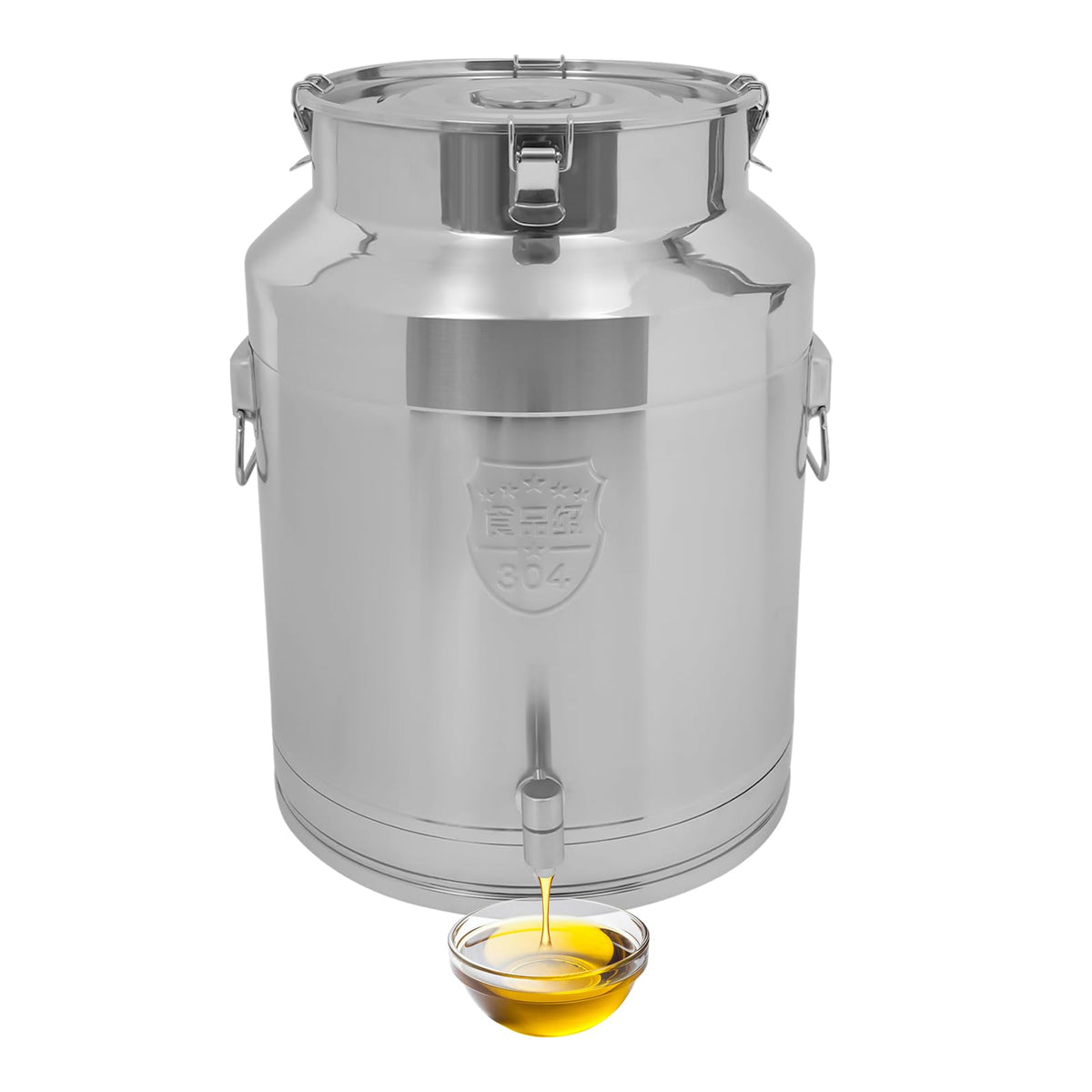 64L Stainless Steel Milk Can with Faucet P193993