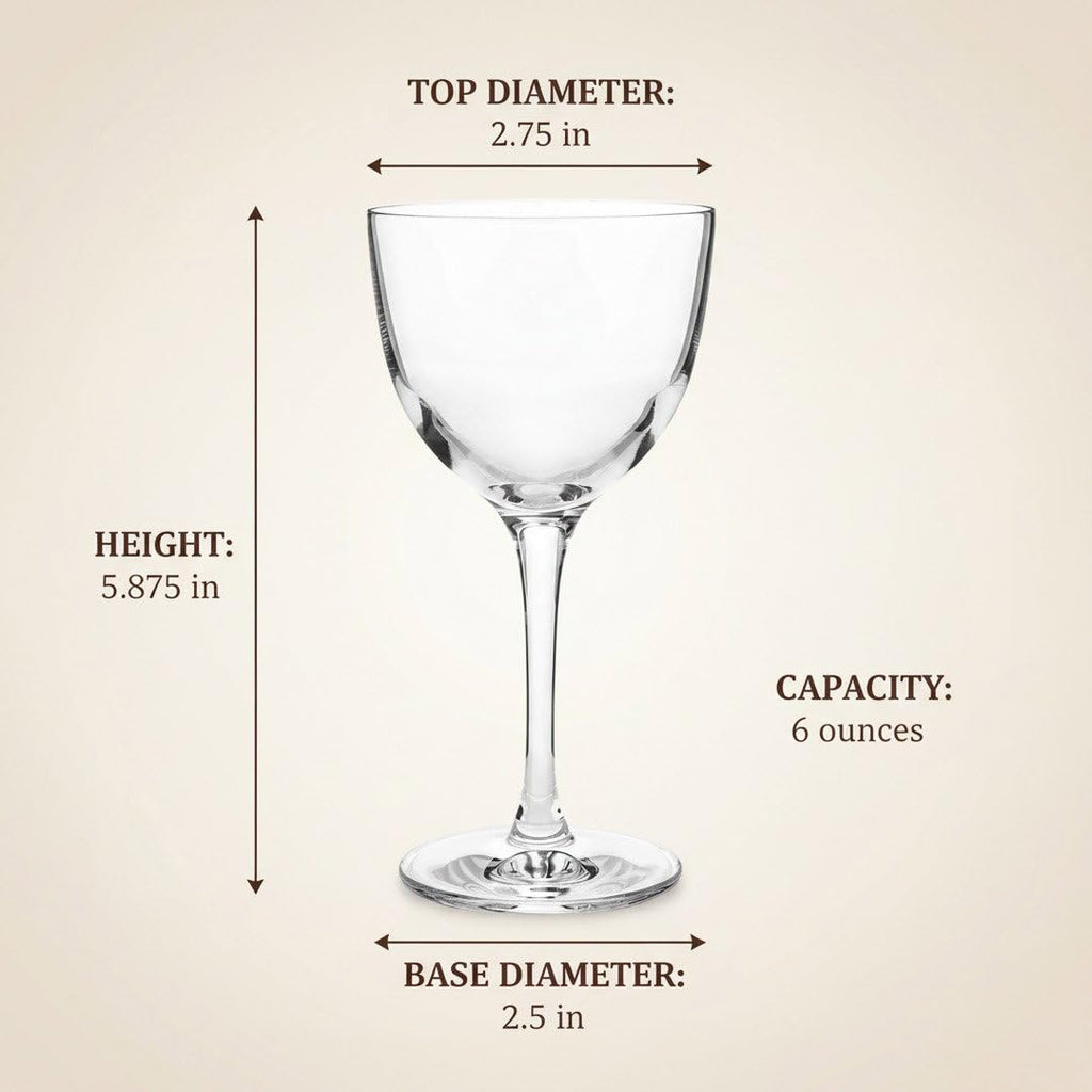 Crystal Coupette-Style Glass 2-Piece Set V83245