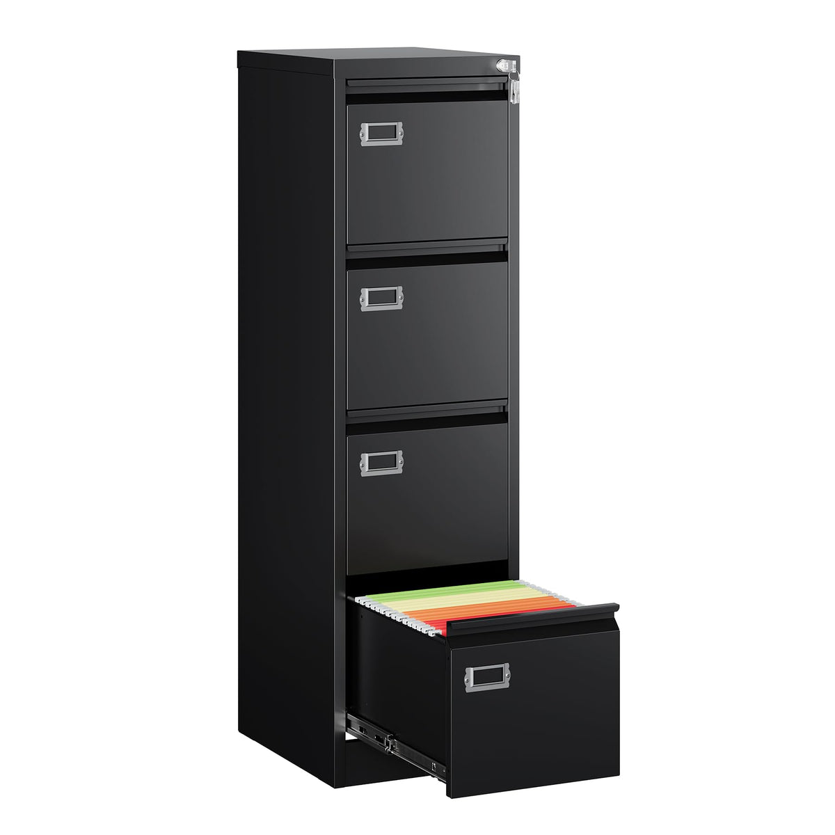 4 Drawer Metal File Cabinet with Lock W7178