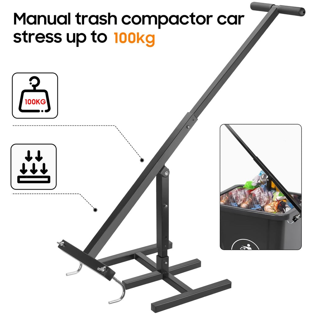 Manual Trash Compactor Hand Tool for Wheelie Bins Q208778