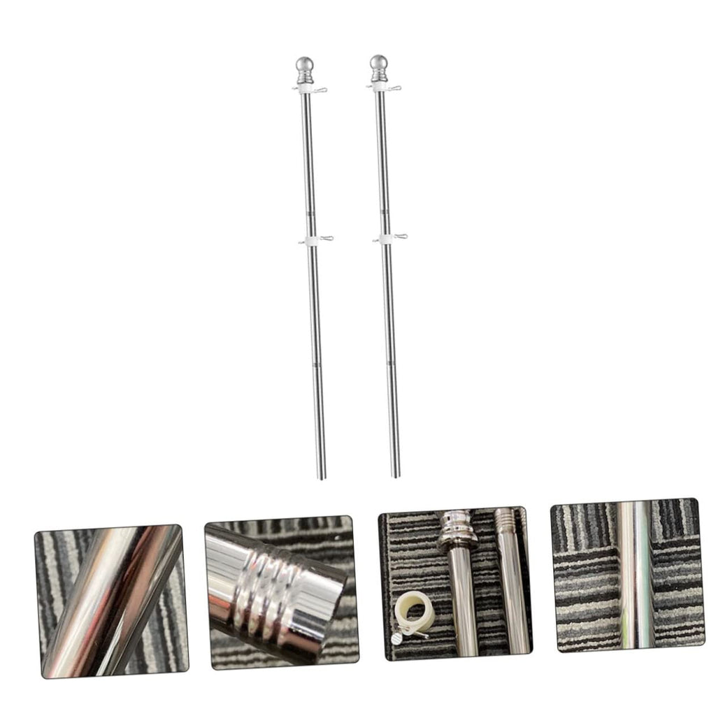 2 Pieces 1.5m Stainless Steel Flagpole A482061