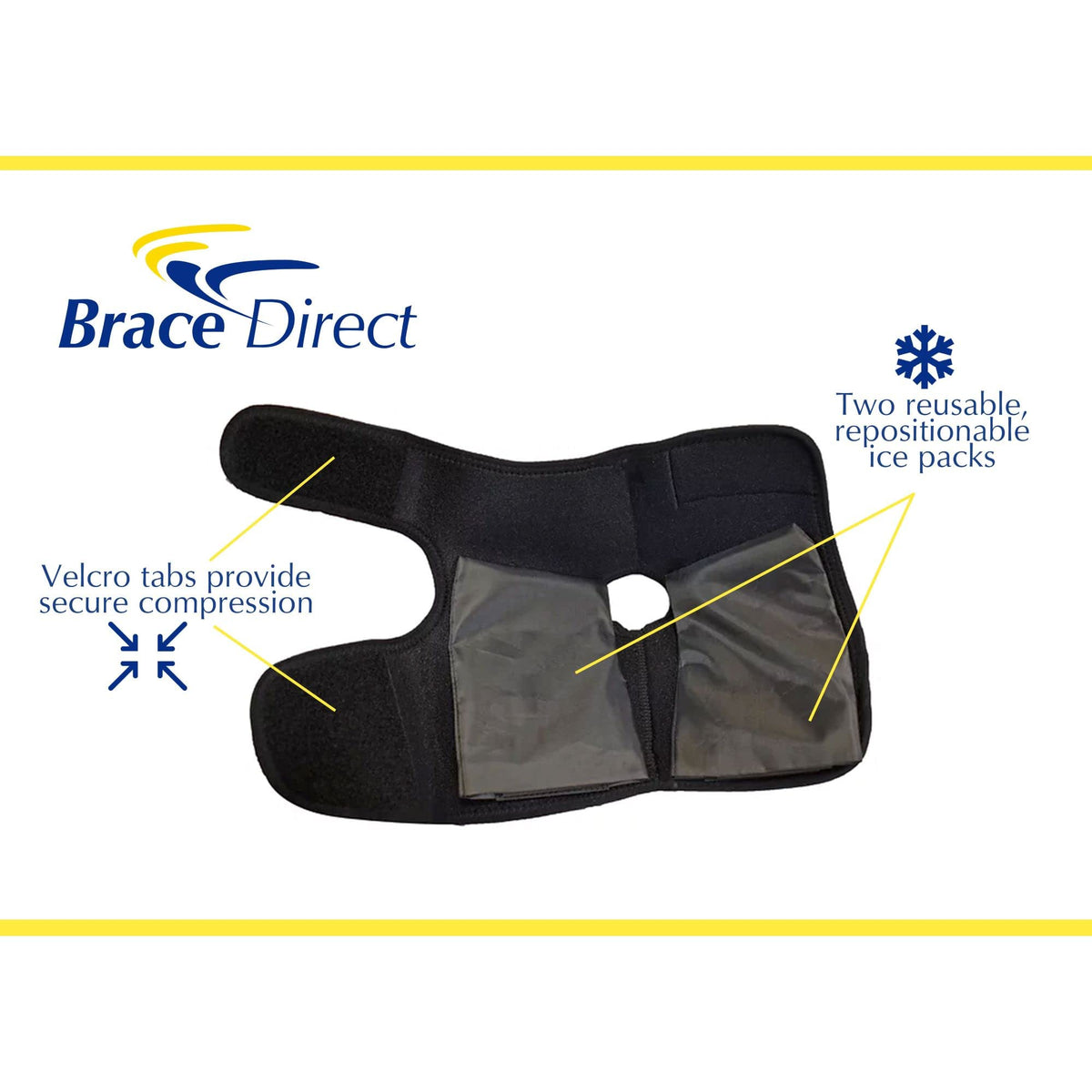 Short Air Walker Boot + Ankle & Foot Ice Wrap O471458