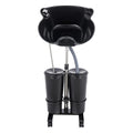 Portable Shampoo Bowl with Electric Pump, Height Adjustable Hair Washing Station F293267