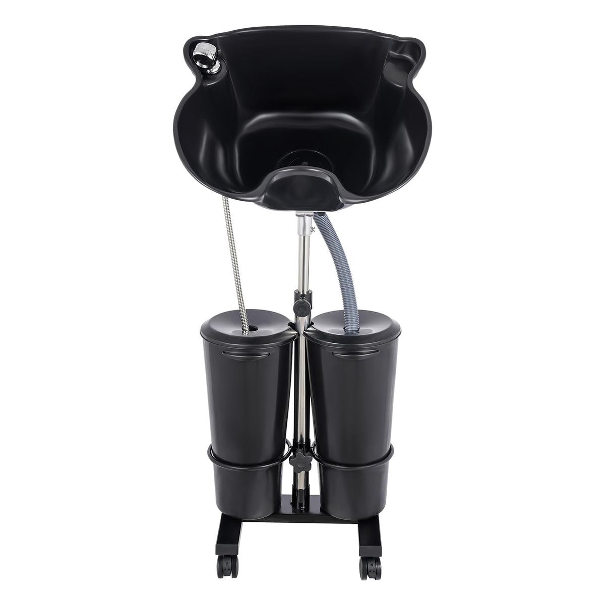 Portable Shampoo Bowl with Electric Pump, Height Adjustable Hair Washing Station F293267