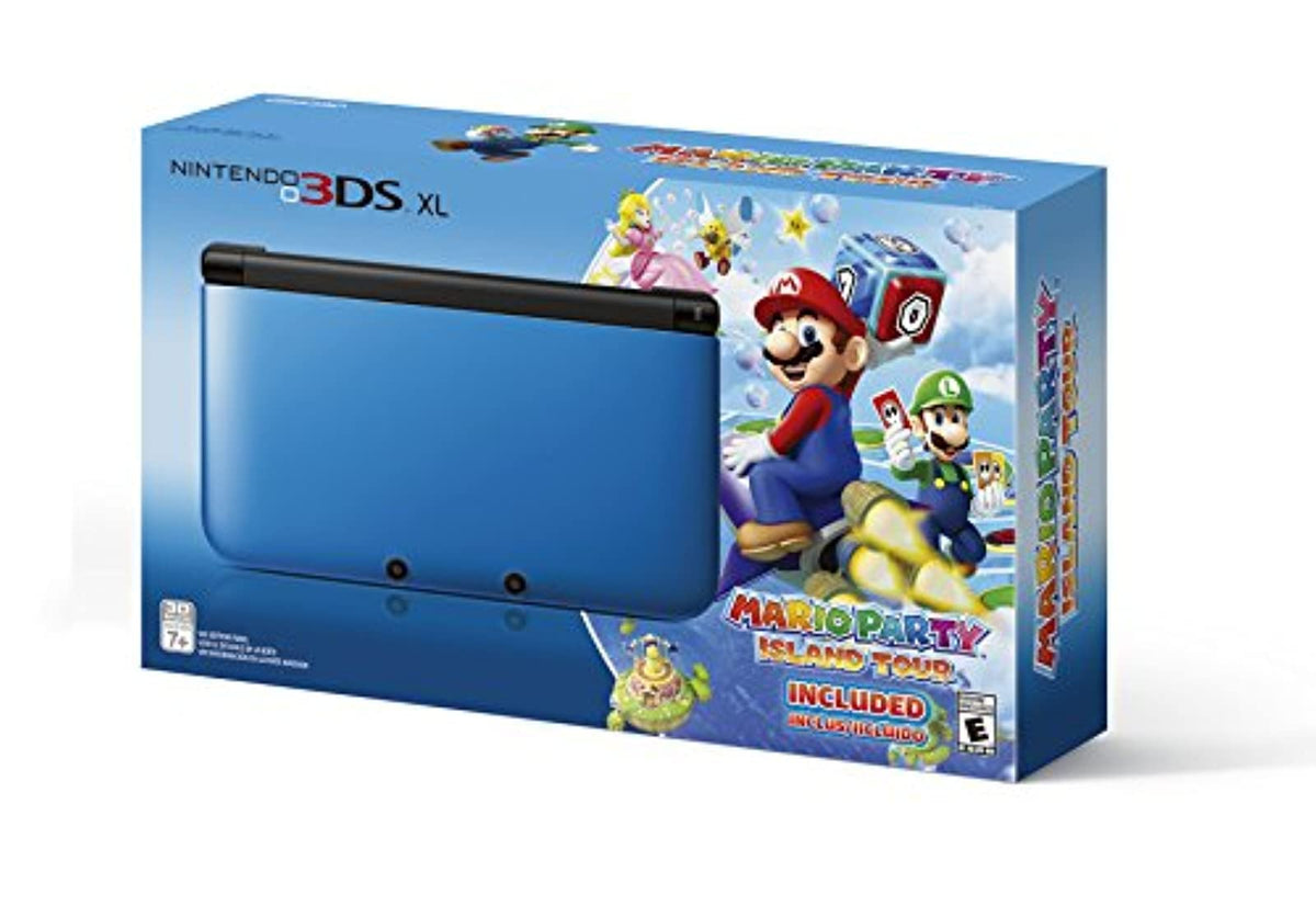 Blue/Black Nintendo 3DS XL with Mario Party: Island Tour Game O694111