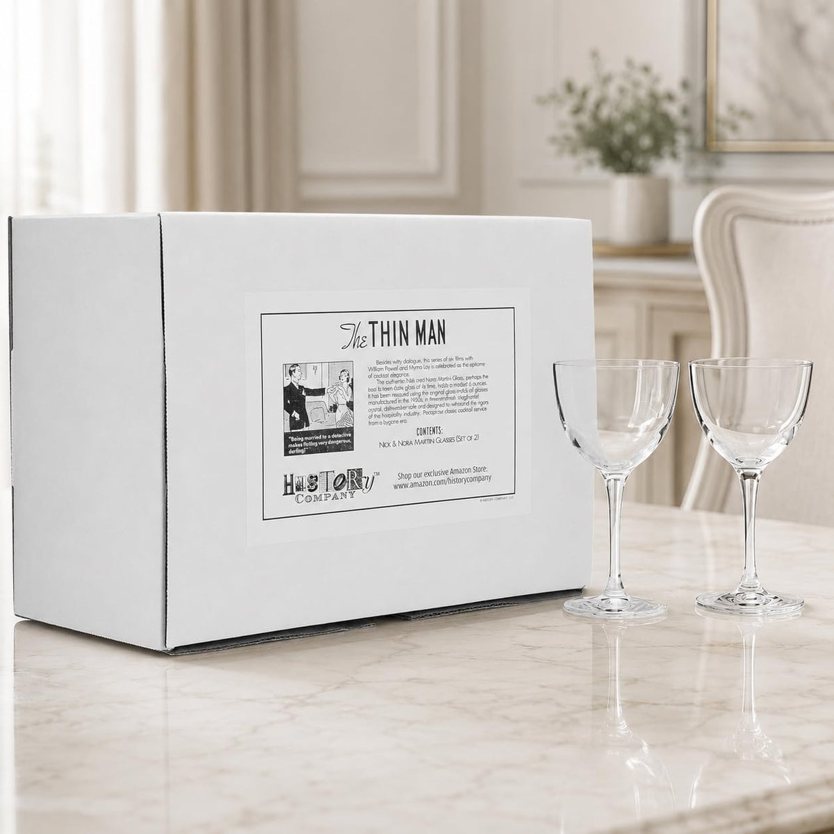 Crystal Coupette-Style Glass 2-Piece Set V83245