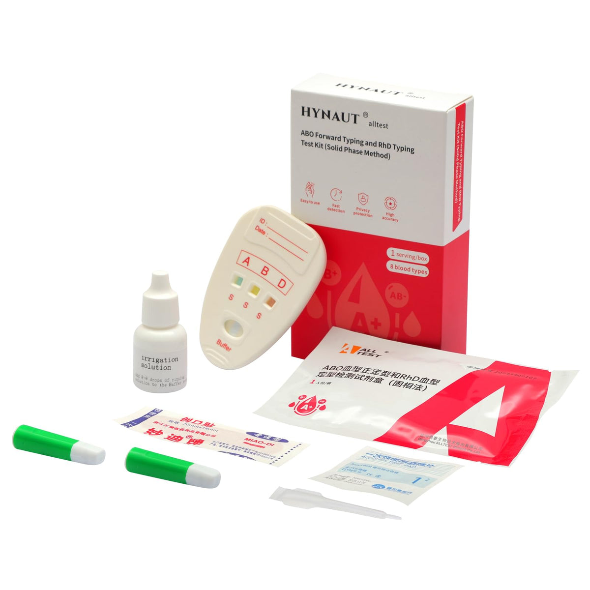 Blood Group Testing Kit 3 Test Kit O1903