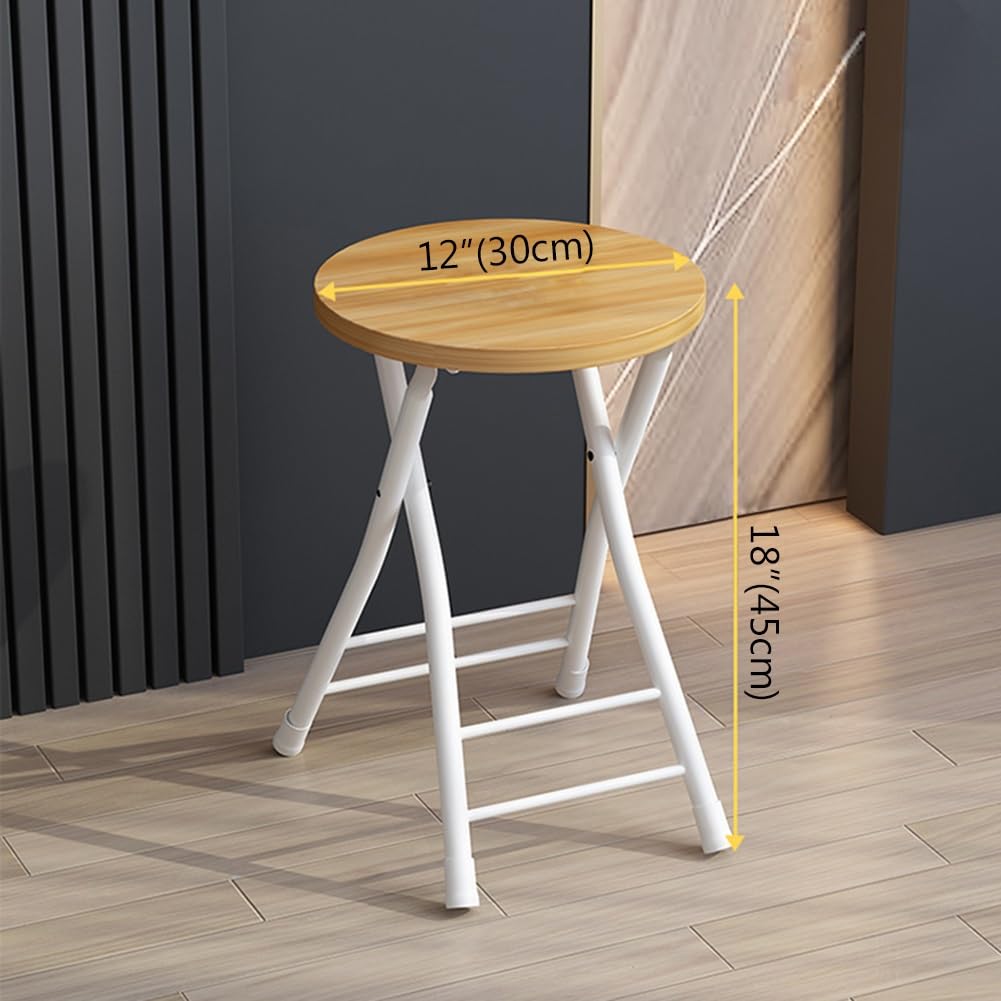 18 Inch Backless Folding Bar Stool with Footrest W90902