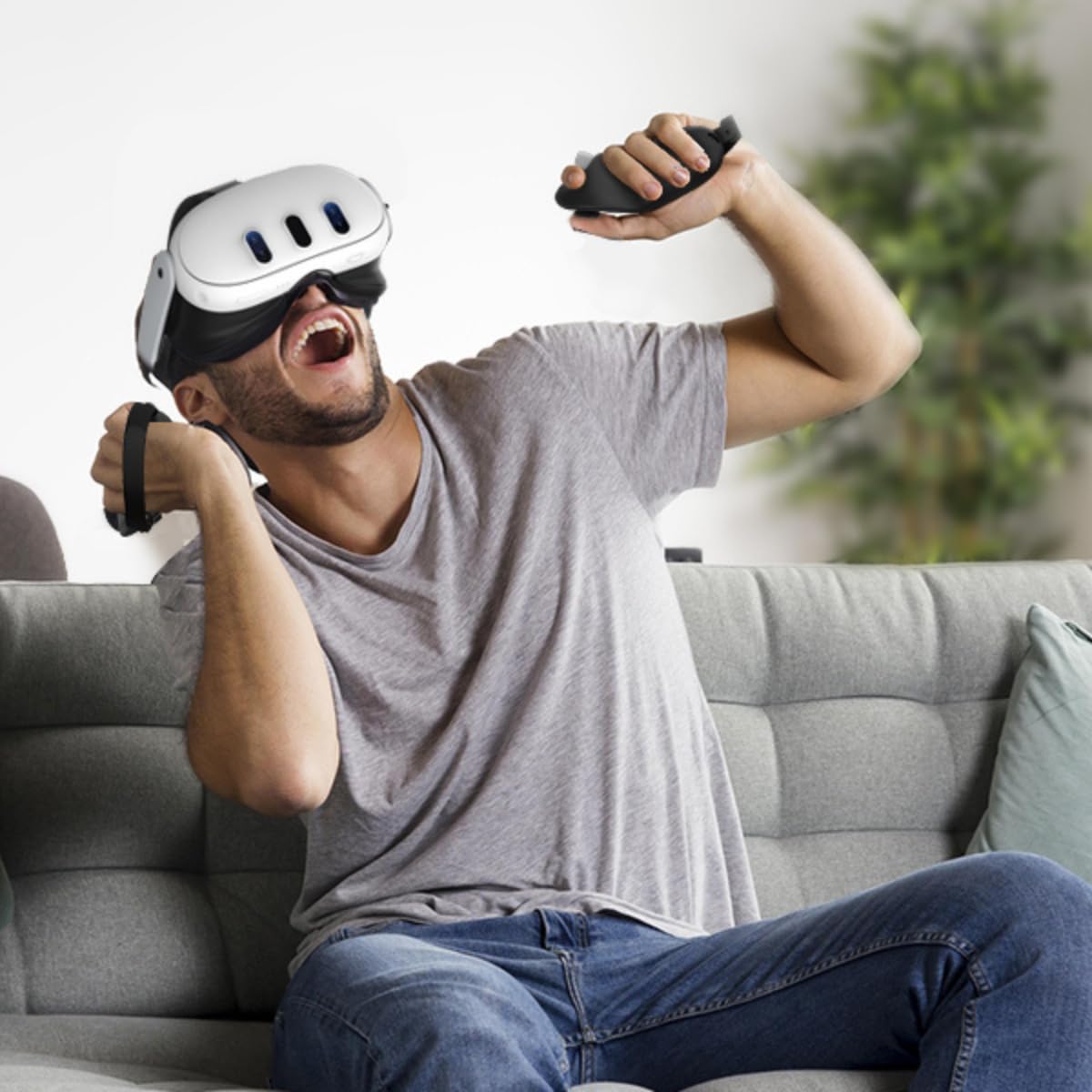 Controller Grips with Battery Opening Covers Black R387