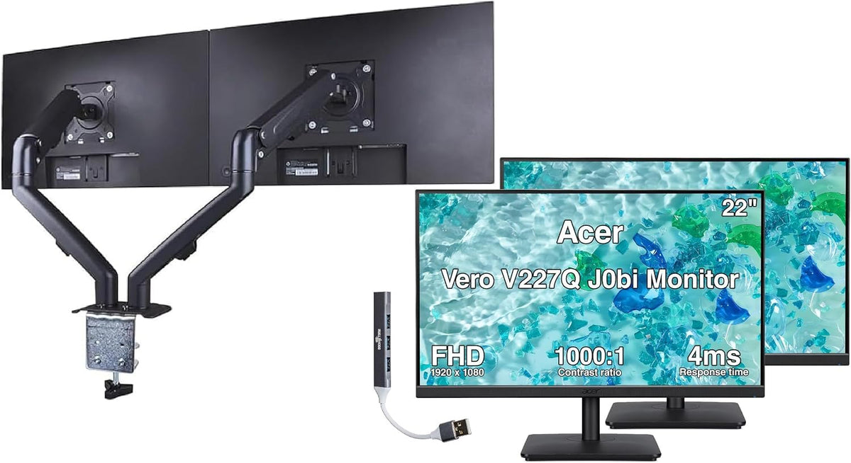 22" FHD IPS Monitor 2-Pack R6782