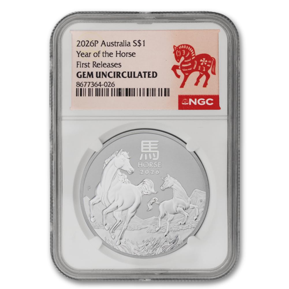 1 oz Australian Silver Lunar Year of the Horse Coin B64828