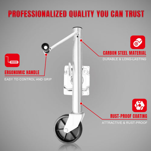 1000 lbs Swivel Boat Trailer Jack with Wheel M395702