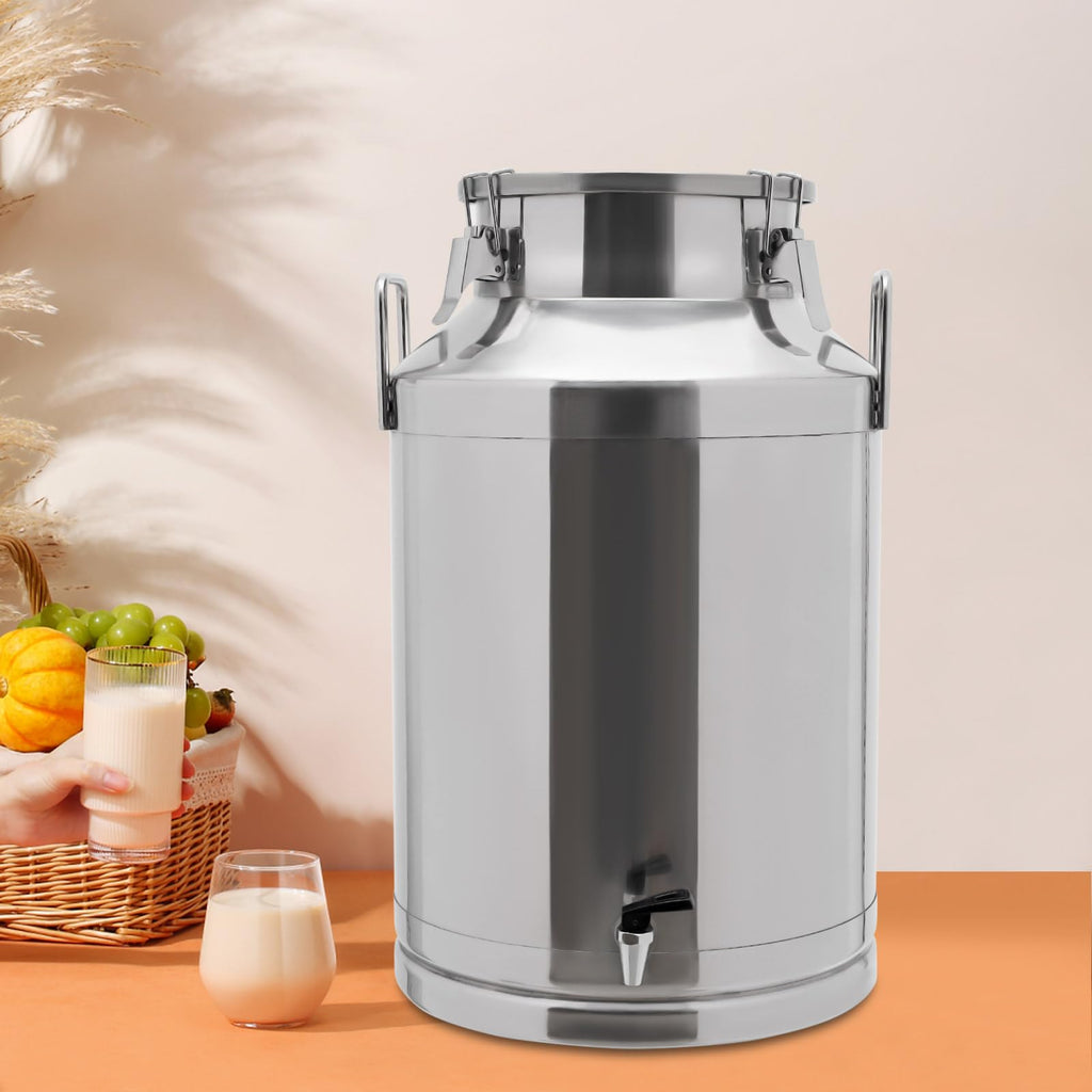 60L Stainless Steel Milk Can with Faucet and Sealed Lid H3435