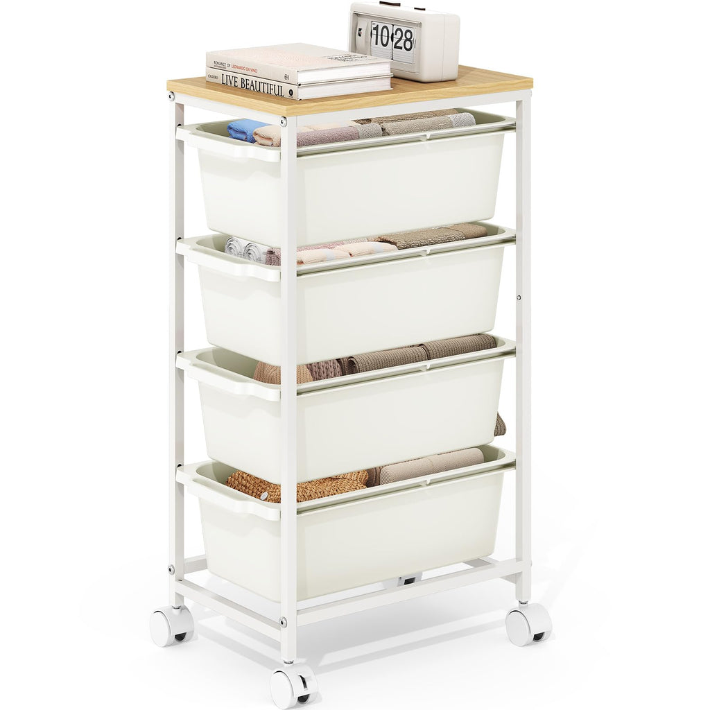 Slim Rolling Cart with 4 Drawers Q356573