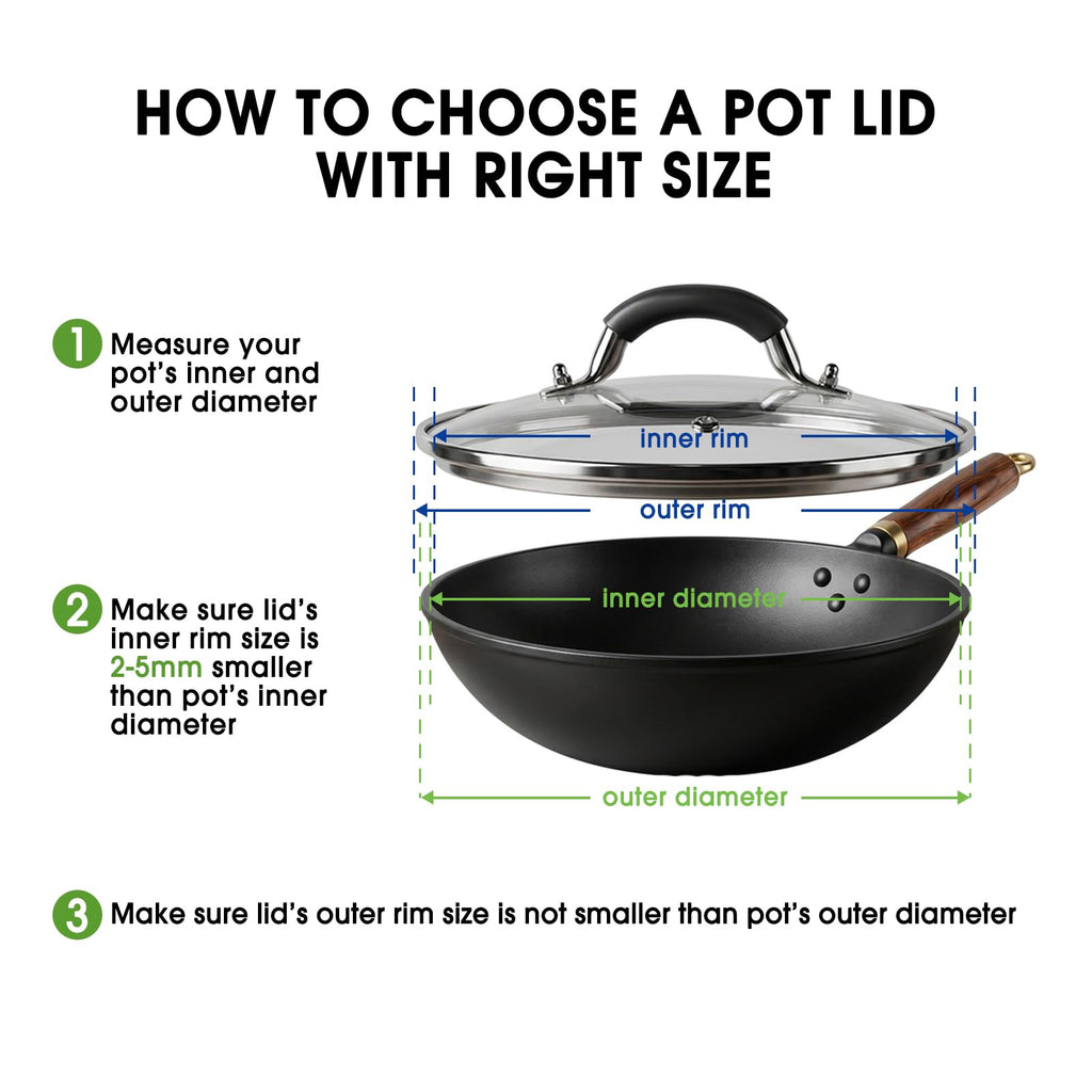 10 Inch Tempered Glass Lid with Silicone Handle Z133185