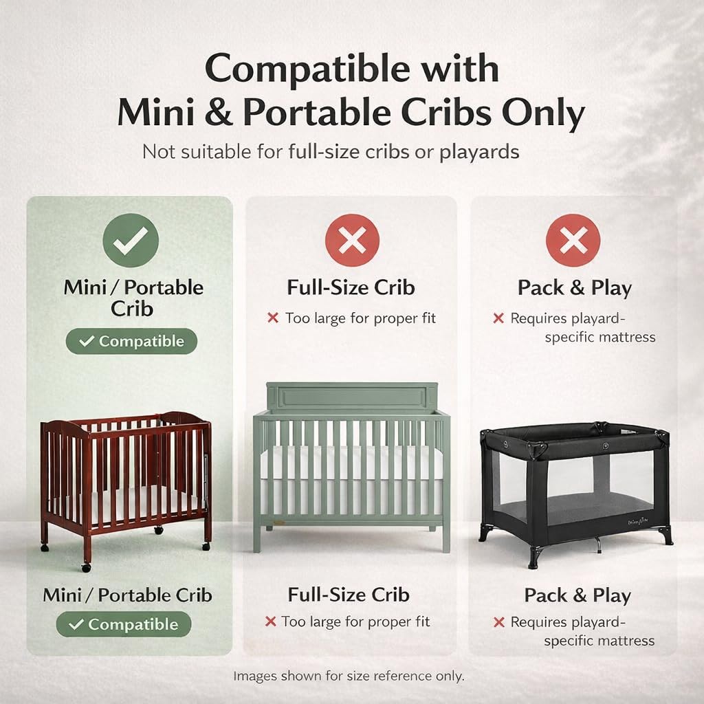 2-in-1 Breathable Inner Spring Portable Crib Mattress Z88842
