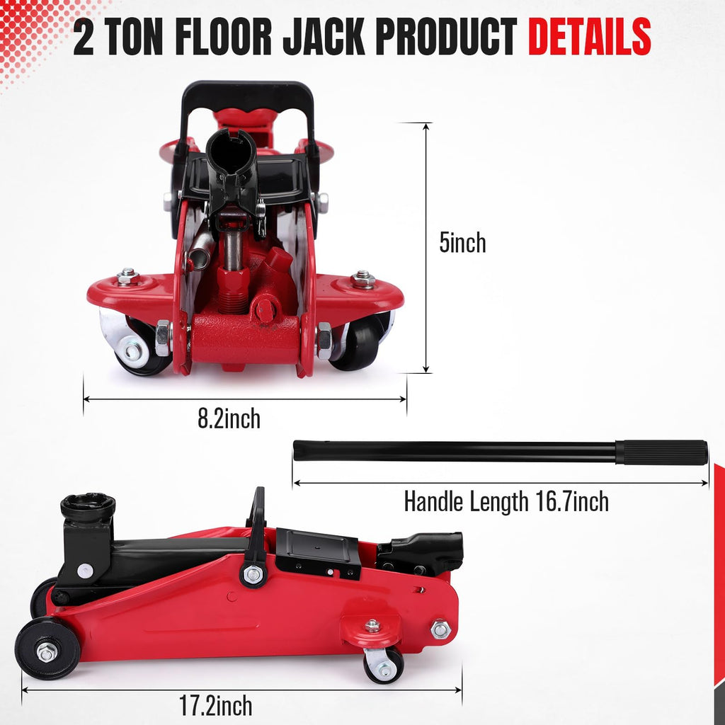 2 Ton Low Profile Hydraulic Floor Jack H2156