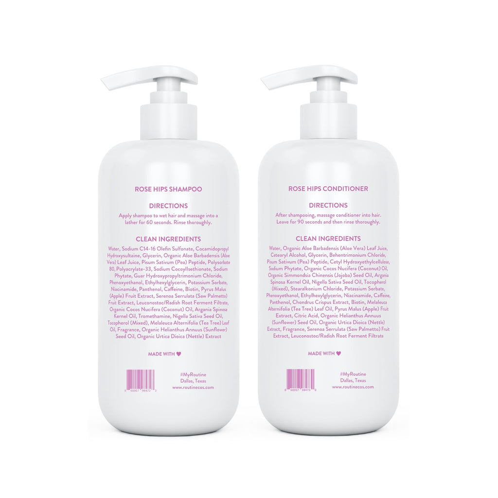 Biotin Color Safe Sulfate-Free Shampoo and Conditioner Set and Hair Serum T43621