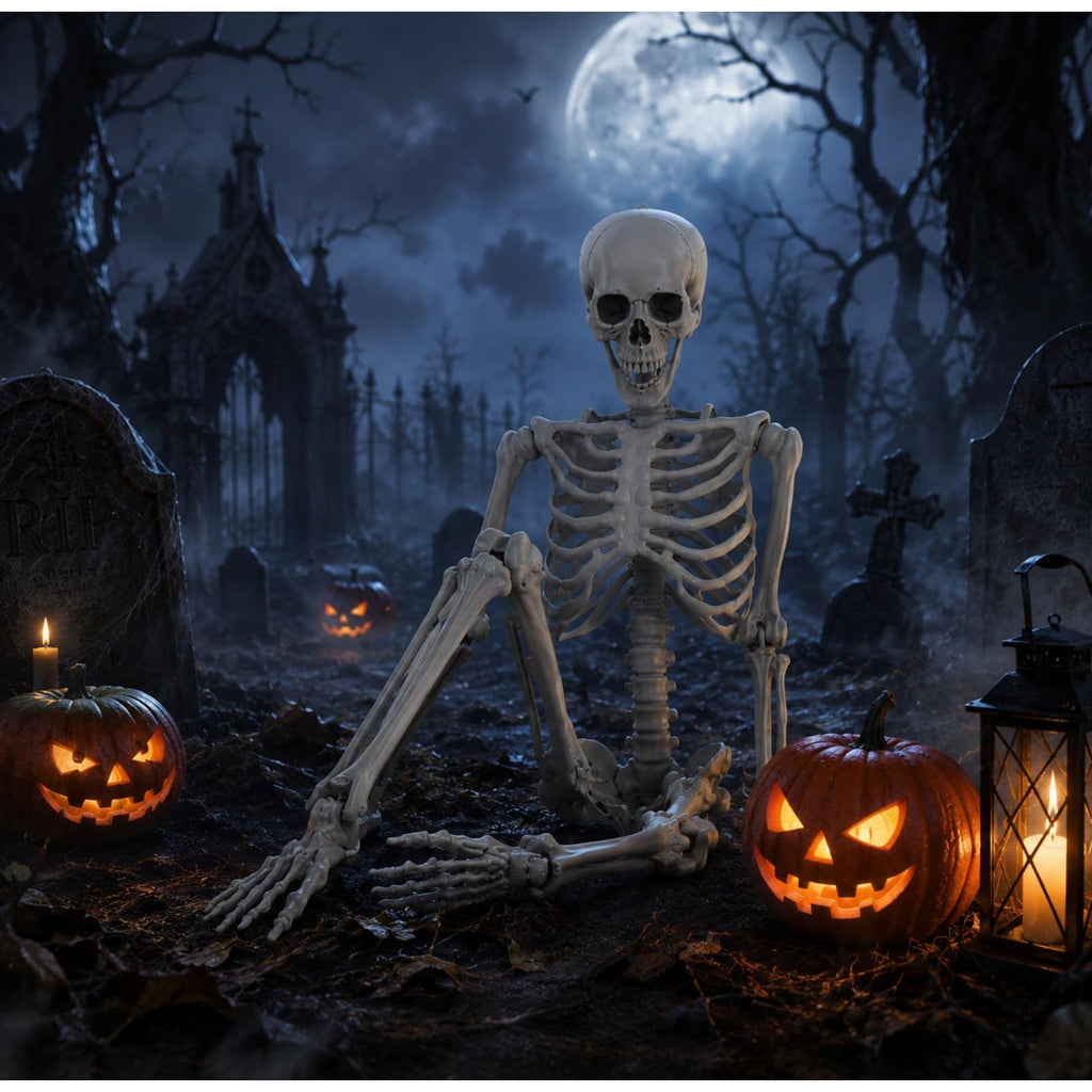 5.4 ft Full Body Plastic Skeleton Prop P62506
