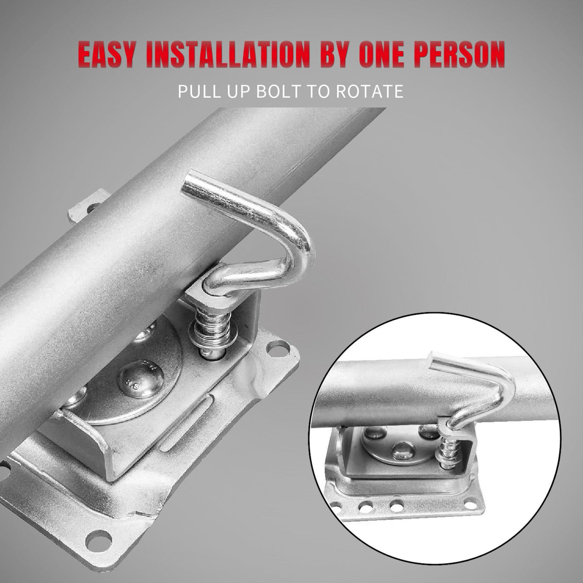 1000 lbs Swivel Boat Trailer Jack with Wheel M395702