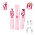 Pink USB Rechargeable Facial Hair Remover T1378