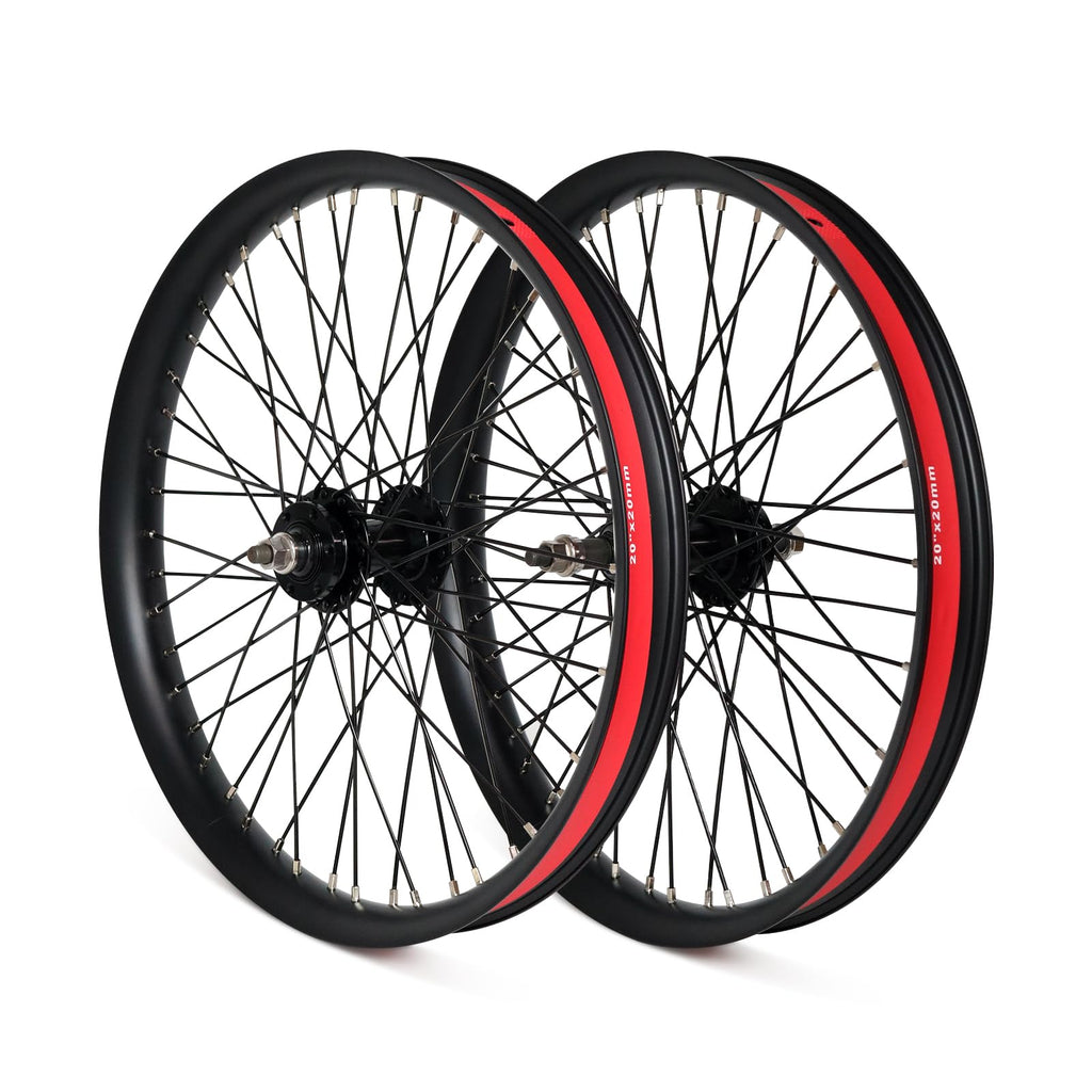 20"/26" Heavy Duty Bike Wheelset, Front and Rear, 12 Gauge 48 Spokes, Double Wall Aluminum Alloy Disc Brake MTB U368450