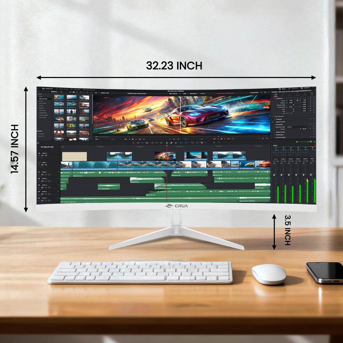 34 Inch 21:9 UWQHD 100Hz IPS Ultrawide Curved Monitor Z567