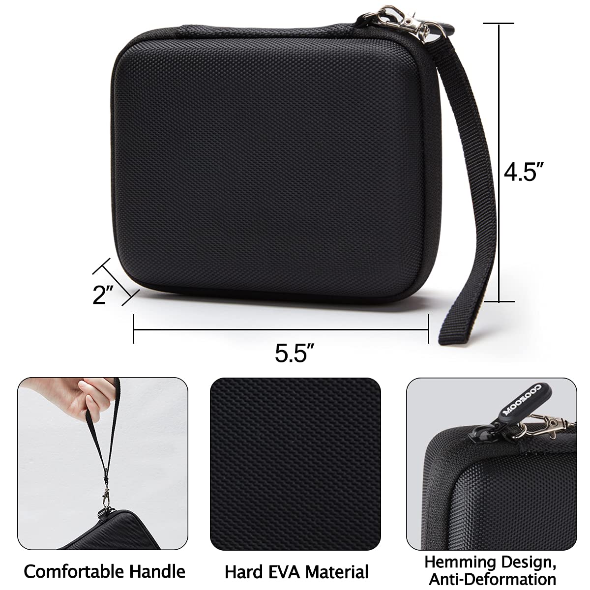 Guitar Pick Holder Case Black F7075
