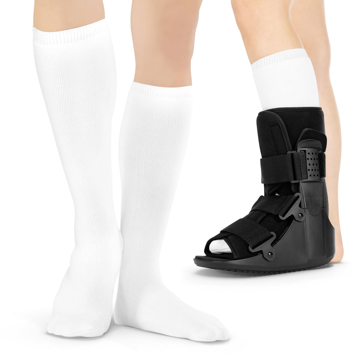 1 Pair White Tube Sock Liners X782