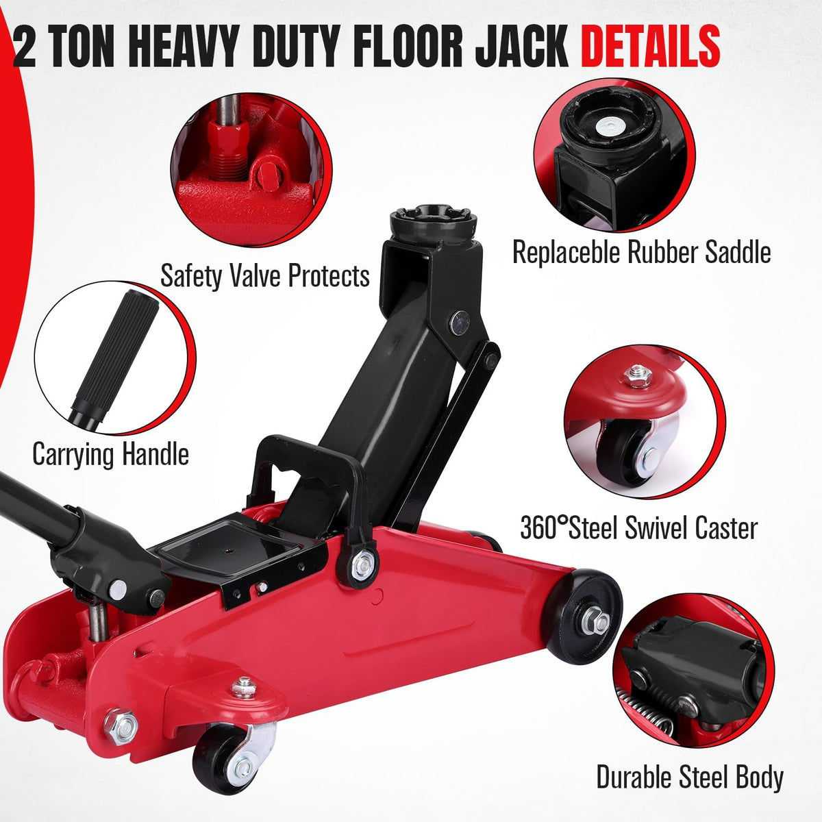 2 Ton Low Profile Hydraulic Floor Jack H2156