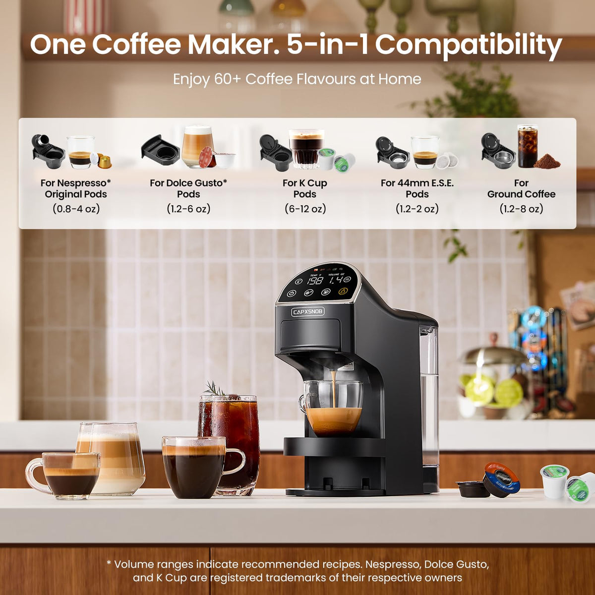 5-in-1 Coffee Maker & Machine A548