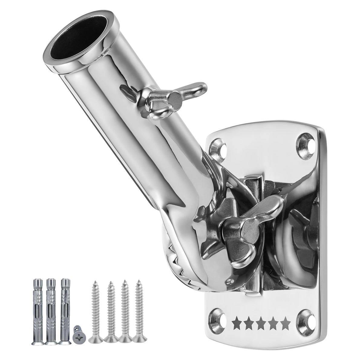 316 Stainless Steel Adjustable Flag Pole Holder X443905