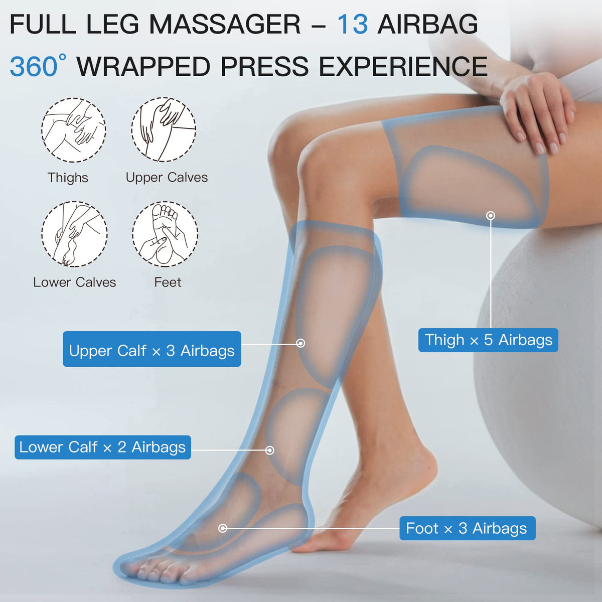 Leg Massager with Heat and Compression L35572