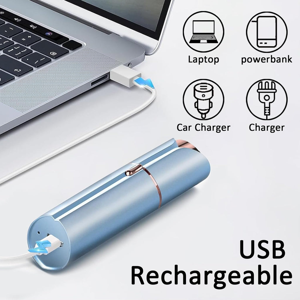 Facial Hair Removal USB Rechargeable 3 Replacement Heads G666