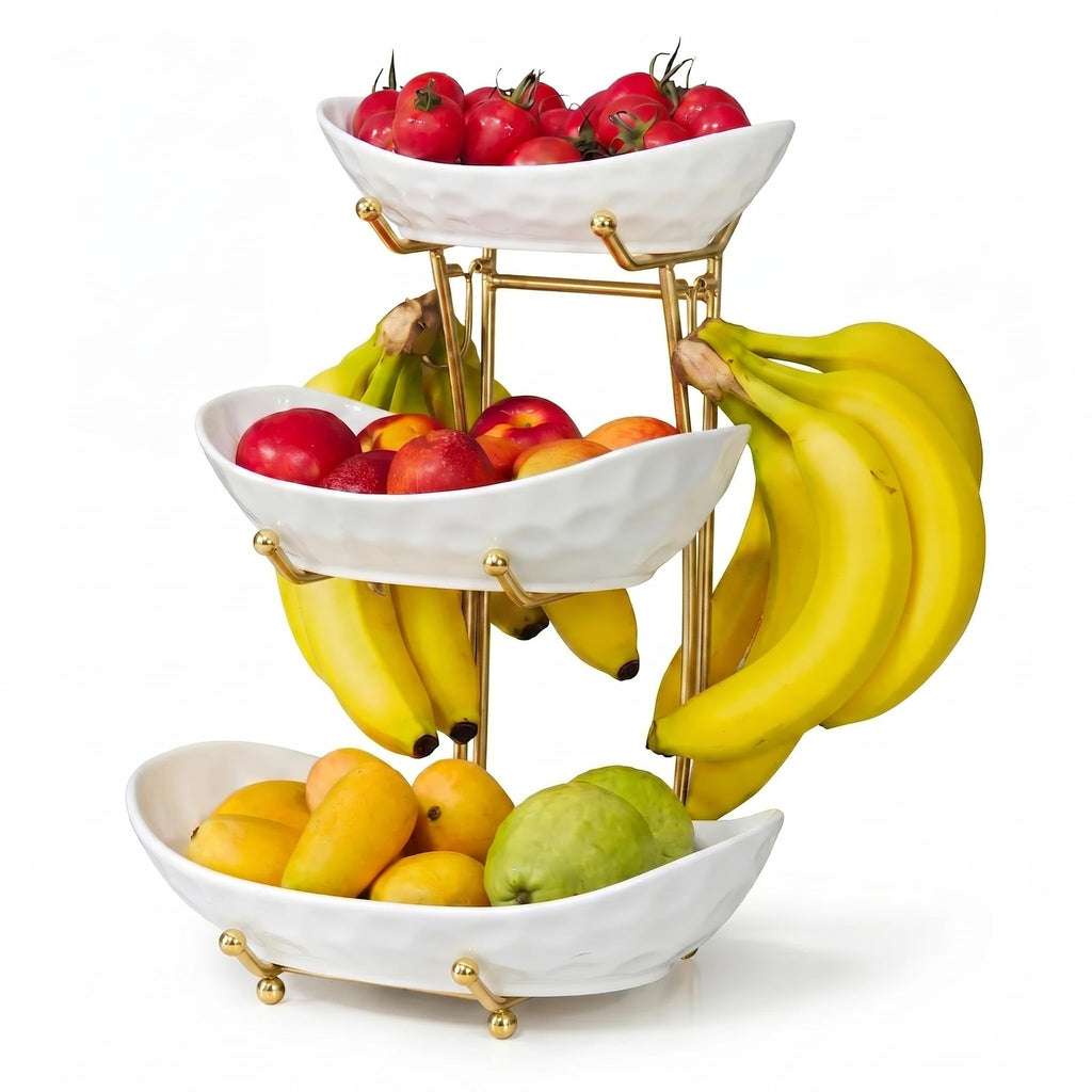 3 Tier Ceramic Fruit Bowl Stand V97481