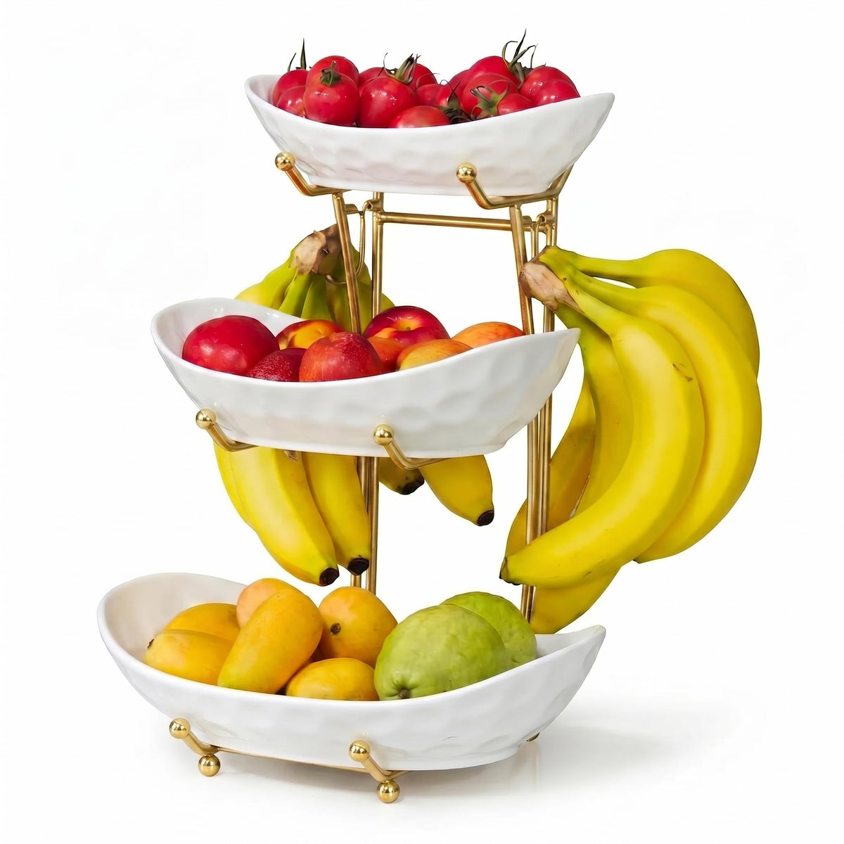 3 Tier Ceramic Fruit Bowl Stand V97481