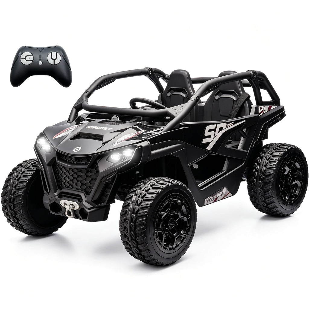 Black 2-Seater 4WD Ride On Car T11872
