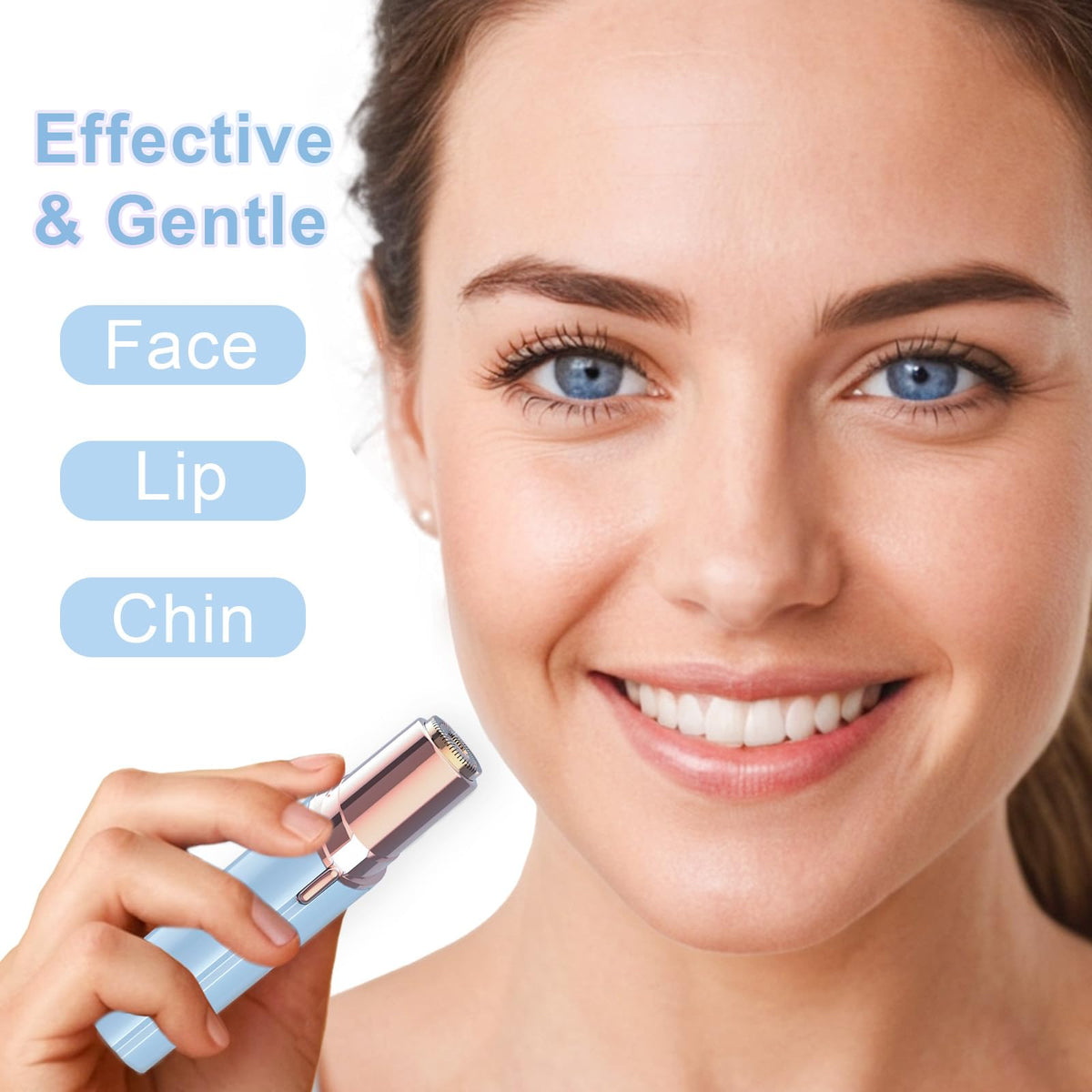 Facial Hair Removal USB Rechargeable 3 Replacement Heads G666