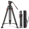 Carbon Fiber Video Camera Tripod with Fluid Head K129041