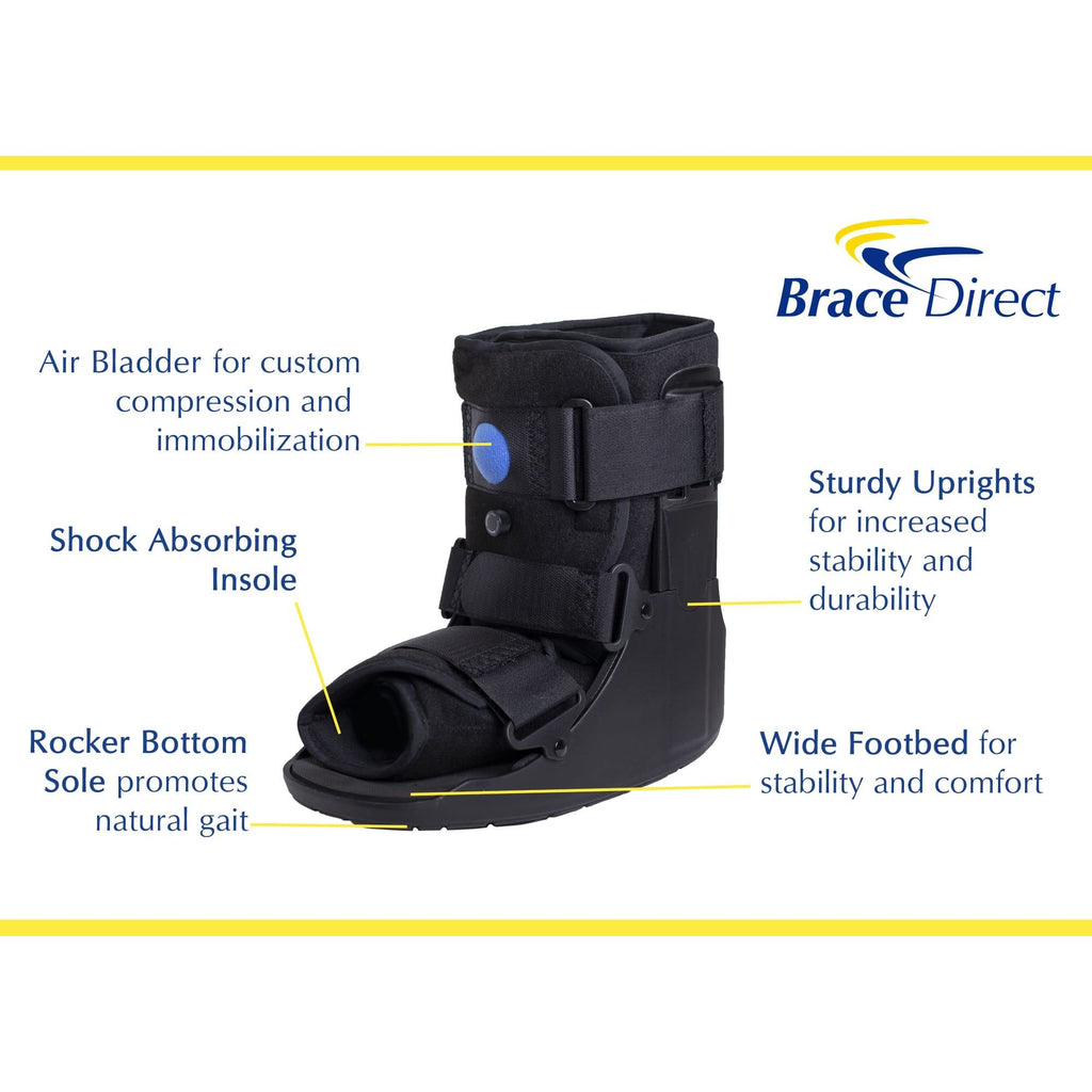 Short Air Walker Boot + Ankle & Foot Ice Wrap O471458