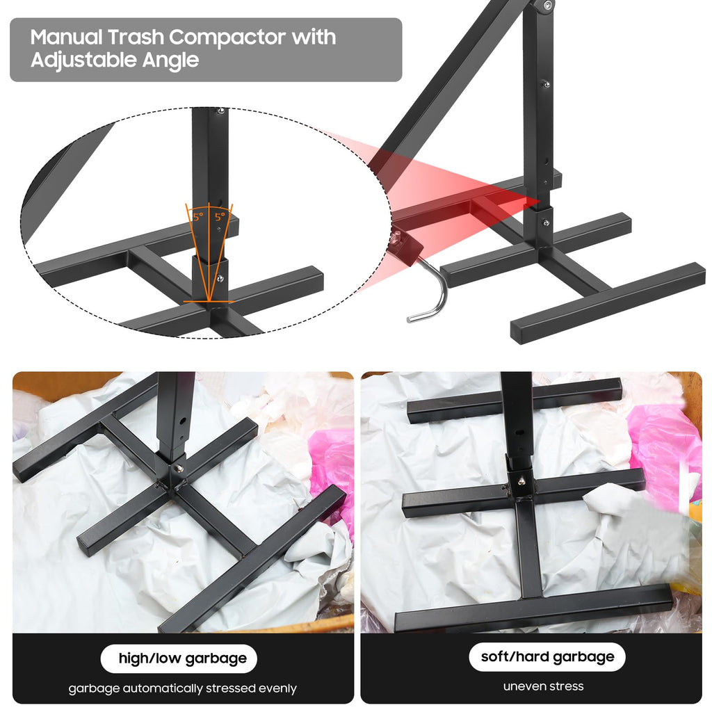Manual Trash Compactor Hand Tool for Wheelie Bins Q208778