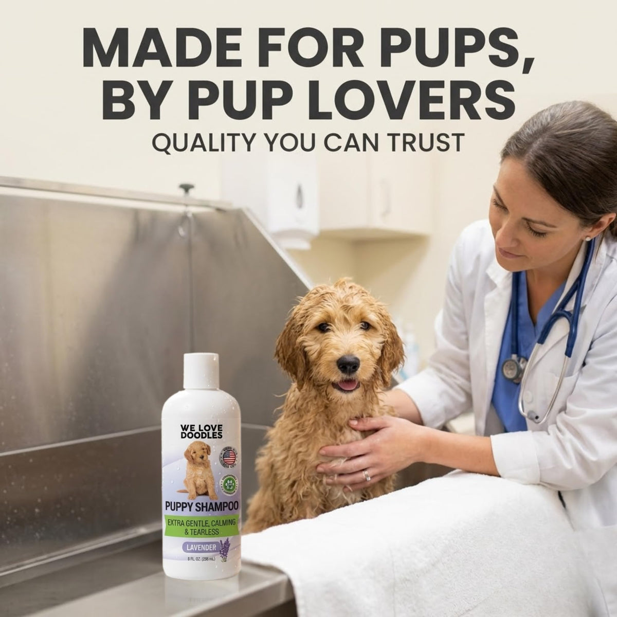 Tearless Hypoallergenic Puppy Shampoo & Conditioner 8 oz M2123