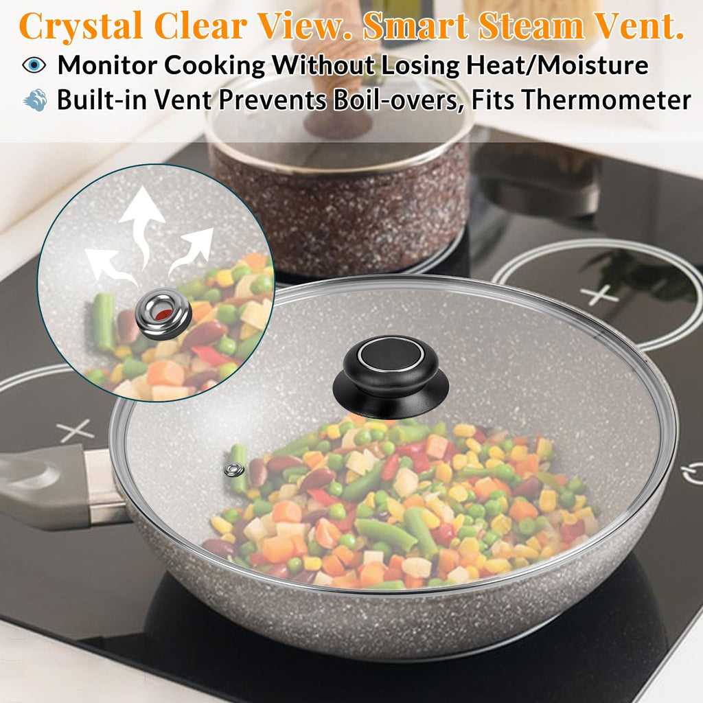 12 Inch Tempered Glass Lid for Frying Pan & Skillet G762