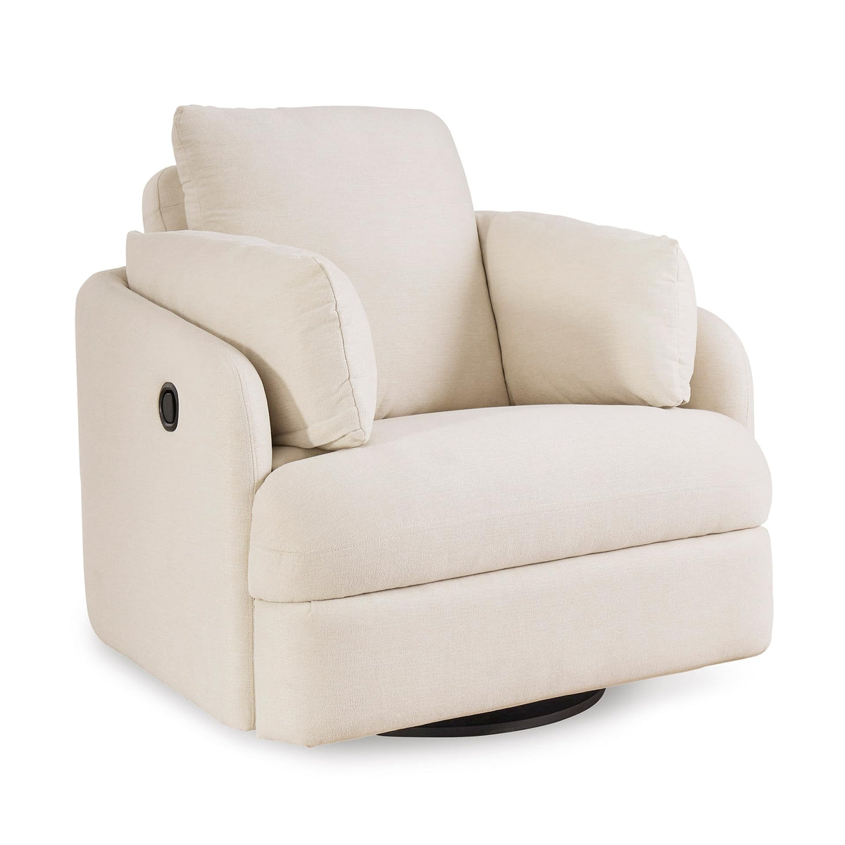 Beige Swivel Glider Recliner Rocking Chair S8048