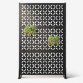 72" Decorative Metal Outdoor Privacy Fence Screen U820
