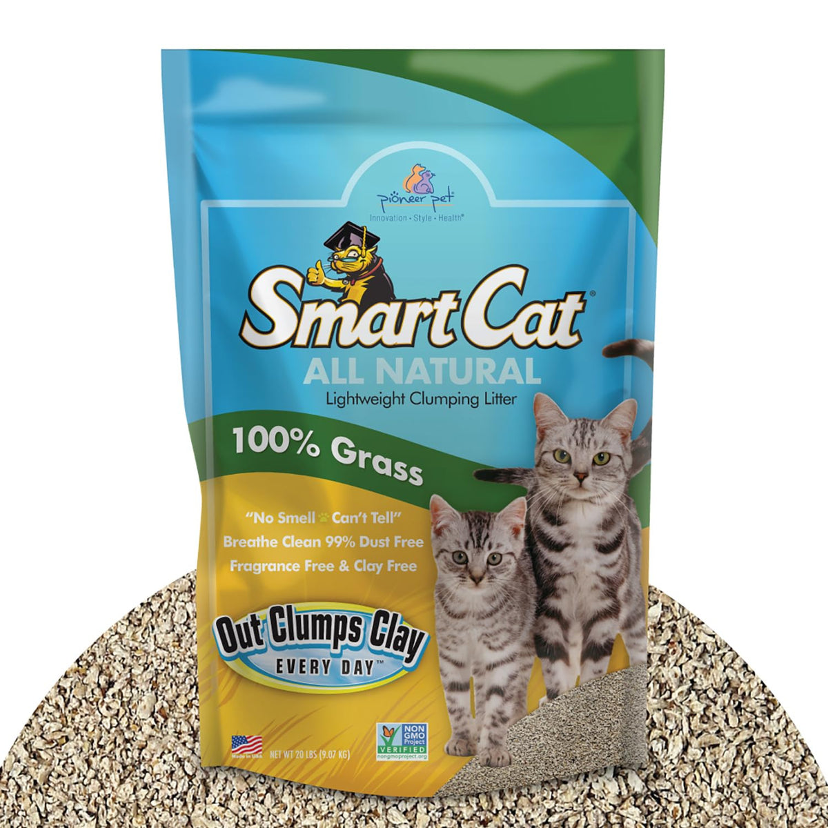 All Natural Clumping Cat Litter, 20 Pound, Unscented, Lightweight J281366