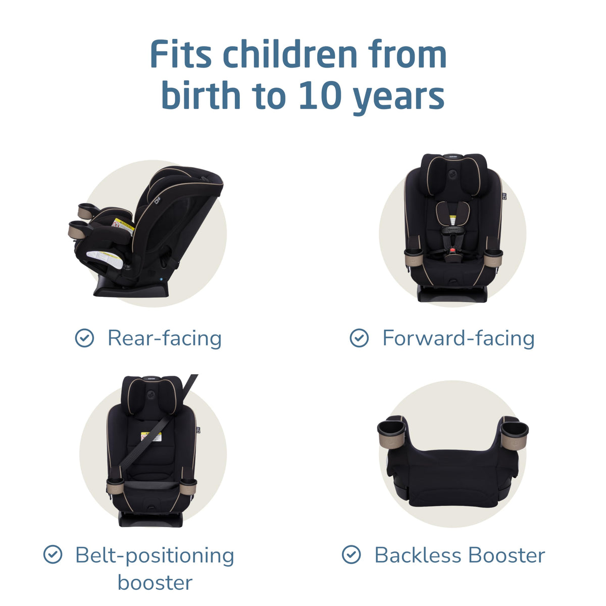 4-in-1 Convertible Car Seat L298